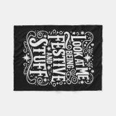 Festivity Kijk me feestelijk en zo Celeb Fleece Deken (Voorkant (Horizontaal))