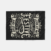 Festivity Kijk me feestelijk en zo Celeb Fleece Deken (Voorkant (Horizontaal))