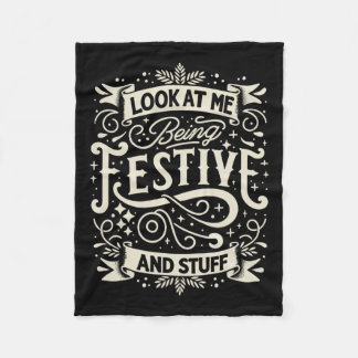 Festivity Kijk me feestelijk en zo Celeb Fleece Deken