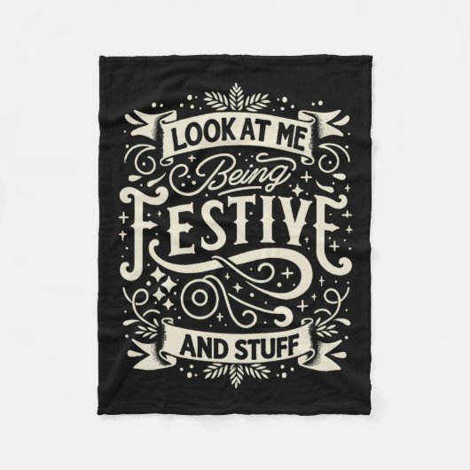 Festivity Kijk me feestelijk en zo Celeb Fleece Deken (Voorkant)