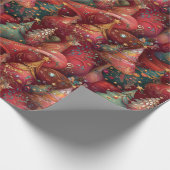 Festliche Christbäume in üppigen Farben und Gold Cadeaupapier (Hoek)