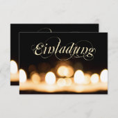 Festliche Einladungskarte mit Stil! Save The Date (Voorkant / Achterkant)