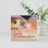 Festliche Geschenke als Weihnachtsmotiv (Staand voorkant)