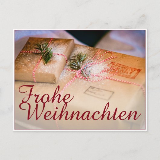 Festliche Geschenke als Weihnachtsmotiv Feestdagenkaart (Voorkant)