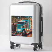  Festlicher Weihnachts-LKW mit Lichtern Sticker (Koffer)