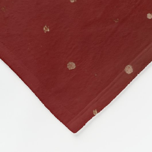 Festliches Weihnachtsmotiv auf rotem Hintergrund Fleece Deken (Hoek)