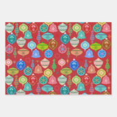 Festliches Weihnachtsschmuck-Muster Inpakpapier Vel (Voorkant 2)