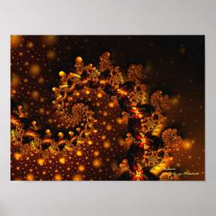 Festoon Fine Fractal Art Poster