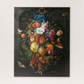 Festoon van fruit en bloemen Jan Davidsz de Heem Legpuzzel (Verticaal)