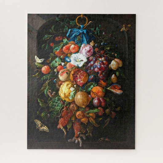 Festoon van fruit en bloemen Jan Davidsz de Heem Legpuzzel (Verticaal)