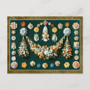 Festoons, Shell Maskers en Rosettes Briefkaart