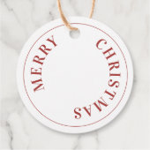 Festove Red & White Candy Cane met kerstcadeau Lab Bedankjes Labels (Achterkant)