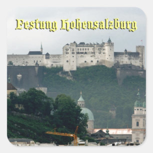 Festung Hohensalzburg, Salzburg Oostenrijk Vierkante Sticker