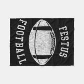 Festus Football Distressed Vintage 80's Throwback  Fleece Deken (Voorkant (Horizontaal))
