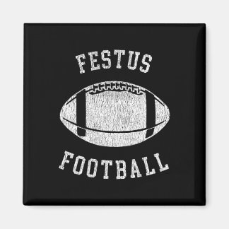 Festus Football Distressed Vintage 80's Throwback  Magneet