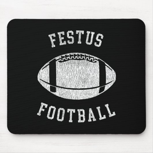 Festus Football Distressed Vintage 80's Throwback  Muismat (Voorkant)