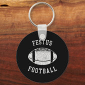 Festus Football Distressed Vintage 80's Throwback  Sleutelhanger (Voorkant)