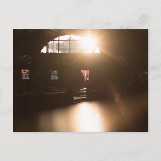 FESTZELT FURCH HAAGER HERBSTFEST BEI ABENDSONNE BRIEFKAART (Voorkant)