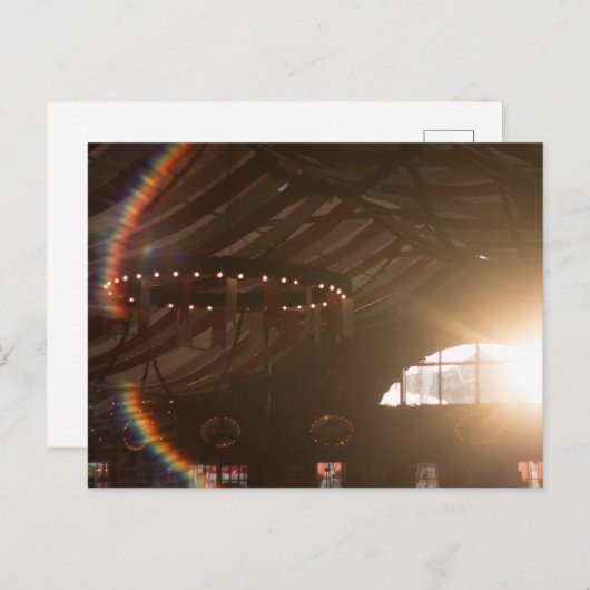 FESTZELT FURCH HAAGER HERBSTFEST BEI ABENSONNE BRIEFKAART (Voorkant / Achterkant)