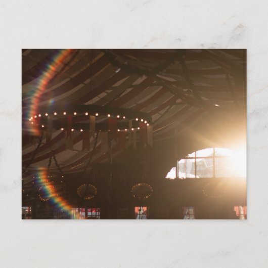 FESTZELT FURCH HAAGER HERBSTFEST BEI ABENSONNE BRIEFKAART (Voorkant)