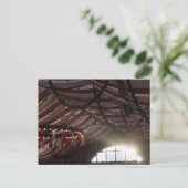 FESTZELT HIMMEL HAAGER HERBSTFEST BEI ABENDSONNE BRIEFKAART (Staand voorkant)