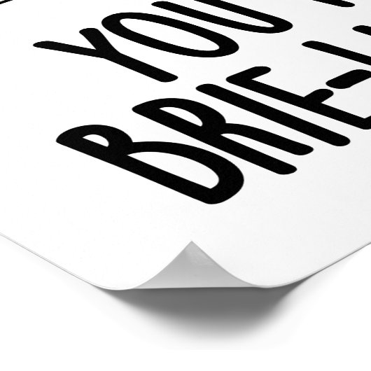 Feta Brie-Geloof It Funny Cheese Pun Poster (Hoek)