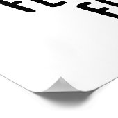 Feta doet me vallen Betta Funny Cheese Pun Poster (Hoek)