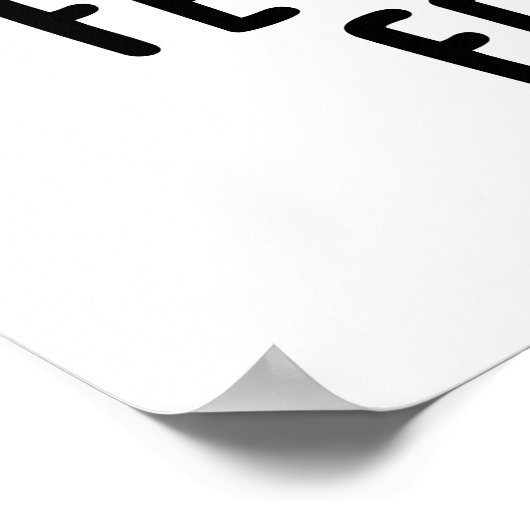 Feta doet me vallen Betta Funny Cheese Pun Poster (Hoek)