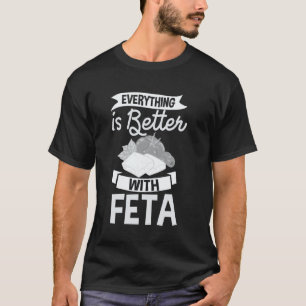 Feta Kaas Grappig Vegan Grieks Eten 1 T-shirt
