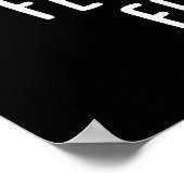 Feta laat me vallen Betta Funny Cheese Pun Dark BG Poster (Hoek)