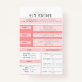Fetal Monitoring Nurse Reference Badge (Achterkant)