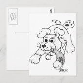 Fetch Boy Briefkaart (Voorkant / Achterkant)