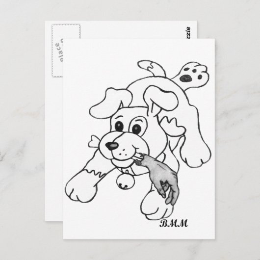 Fetch Boy Briefkaart (Voorkant / Achterkant)