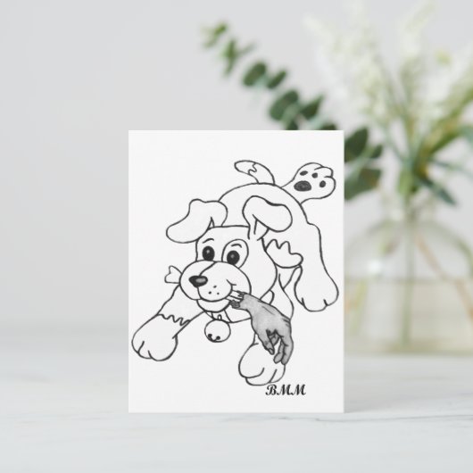 Fetch Boy Briefkaart (Staand voorkant)