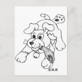 Fetch Boy Briefkaart (Voorkant)