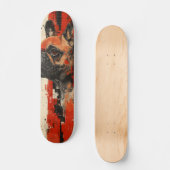 "Fetch" Franse Bulldog 7 3/4" Skateboard Deck (Voorkant)