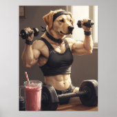Fetch Gains: Pumped Paws in actie Poster (Voorkant)