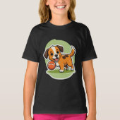 Fetch Happens - Funny Dog Cartoon T-shirt (Voorkant)