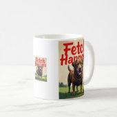 Fetch Happens Humorous Dog Coffee Cup mok (Voorkant rechts)