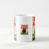 Fetch Happens Humorous Dog Coffee Cup mok (Center)
