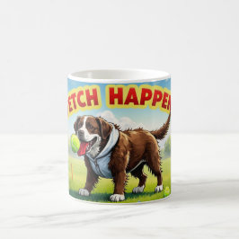 Fetch Happens Humorous dog koffiekopje mok modderi