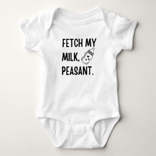 Fetch My Milk Boer, Funny Milk Baby Gift Romper