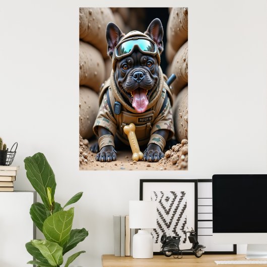 Fetch Six: Bone in Hand Poster (Thuiskantoor)