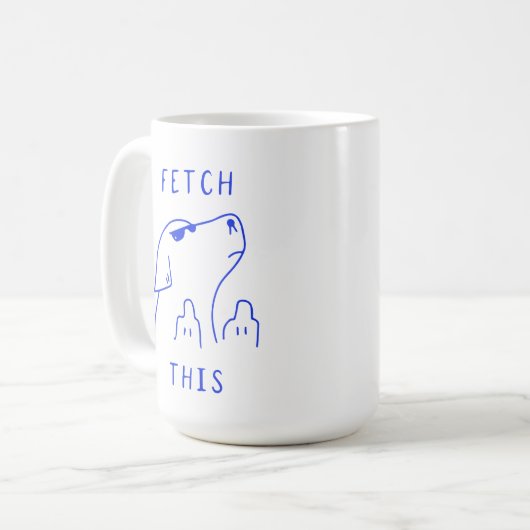Fetch this | Dog | Mug Decorative Koffiemok (Voorkant links)