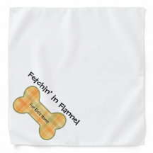 Fetchin’ in Flannel – Aangepaste Herfst Dog Bandan