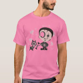 Fetching Living Dead Dog met Zombie T-shirt (Voorkant)