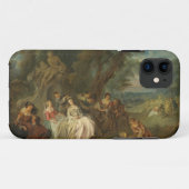 Fête Champêtre, c. 1730 (olie op canvas) Case-Mate iPhone Case (Achterkant (horizontaal))
