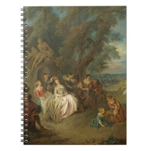 Fête Champêtre, c. 1730 (olie op canvas) Notitieboek