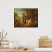 Fête Champêtre - Jean-Baptiste Pater Fine Art Poster (Keuken)