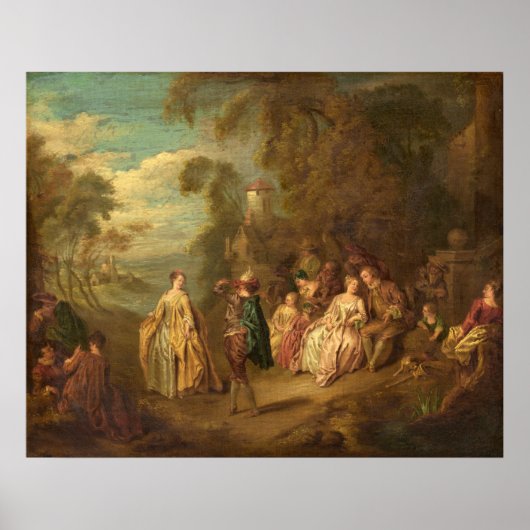 Fête Champêtre - Jean-Baptiste Pater Fine Art Poster (Voorkant)